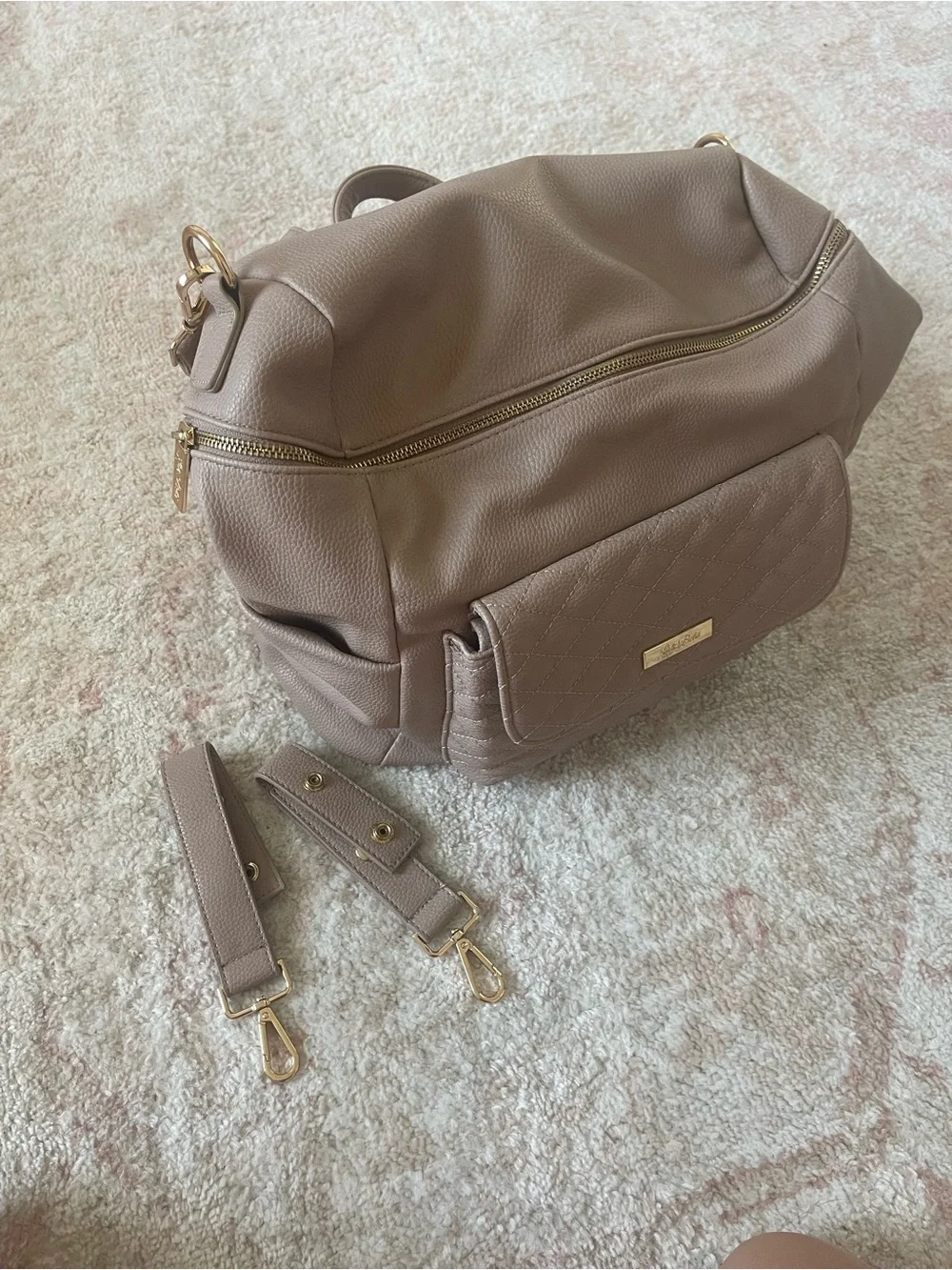 Luli Bebe pebbled leather